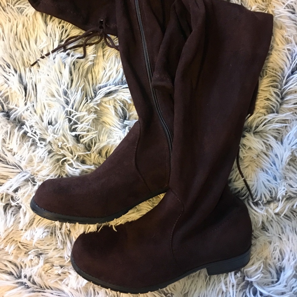 ✨Knee-Length Brown Suede Boots✨